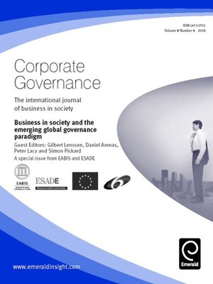 cover image of Corporate Governance, Volume 8, Issue 4